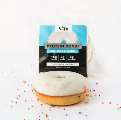 Birthday Cake Protein Donut